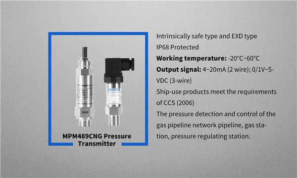 Pressure and Temperature Transmitter for Natural Gas Monitoring