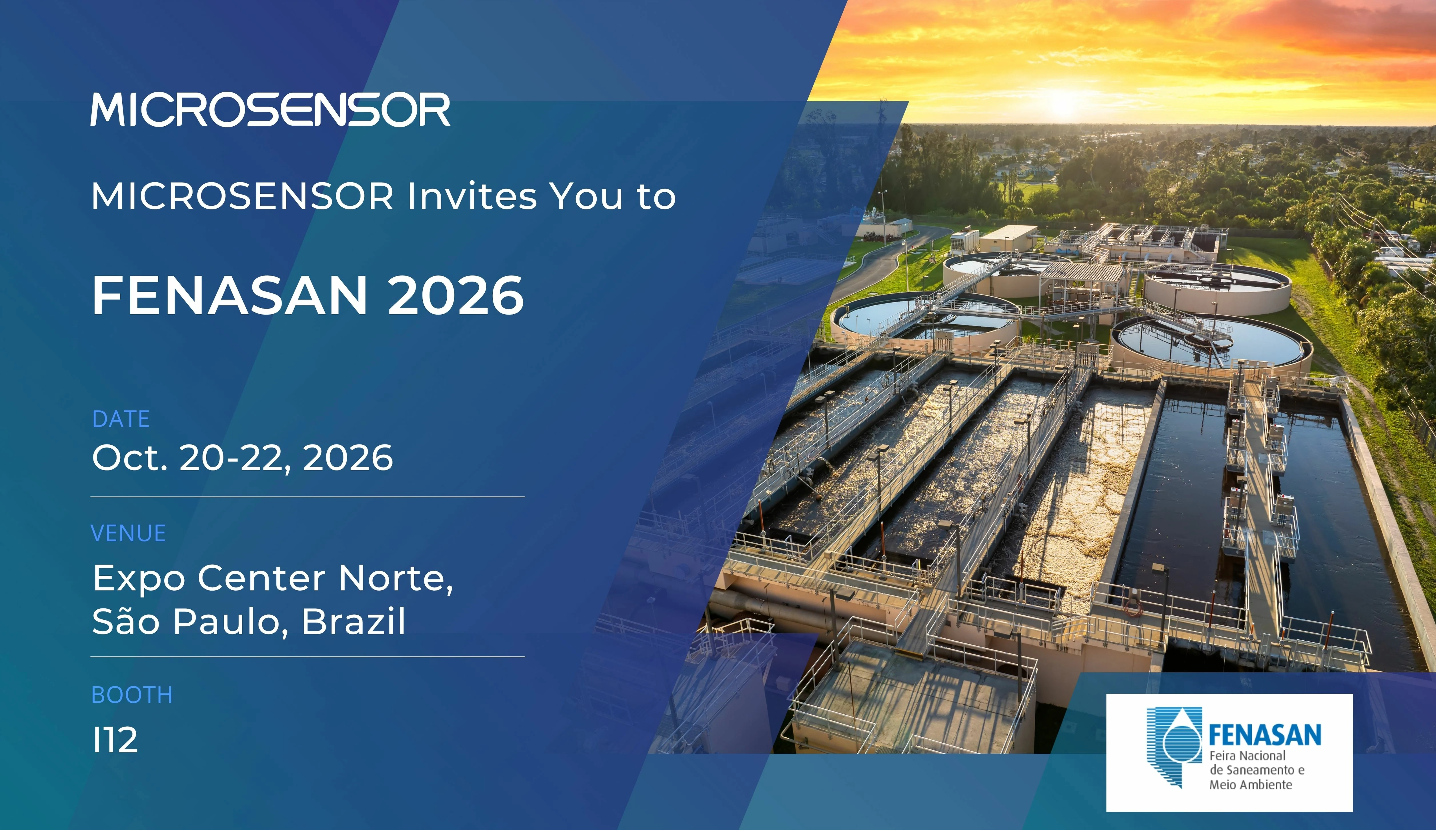 Meet MICROSENSOR at FENASAN 2026 Meet MICROSENSOR at FENASAN 2026